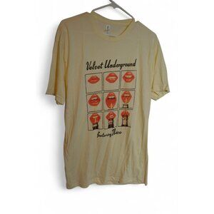 Velvet Underground Featuring Nico Mens T Shirt Music Classic Tee Vintage White L